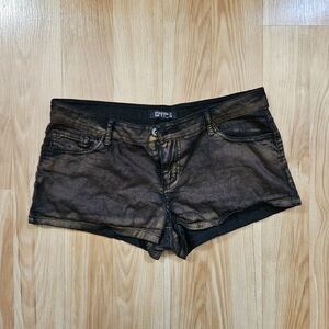 Forever 21 Brown and Black Jean Shorts